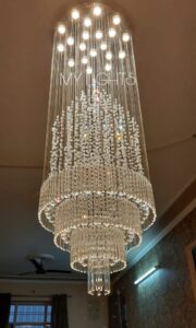 double height chandelier