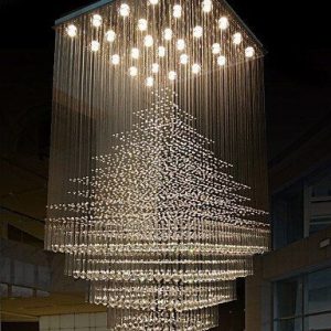 Rain drop chandeliers